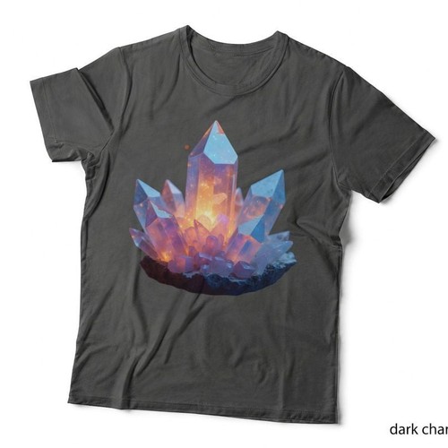 Vibrant glowing crystal - glowing,