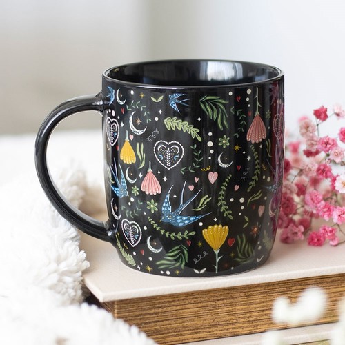 Black ceramic mug midnight - black,