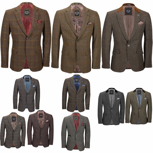 Mens classic herringbone tweed - herringbone,