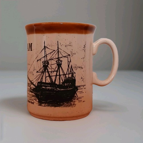 Vintage brixham stoneware mug - stoneware,