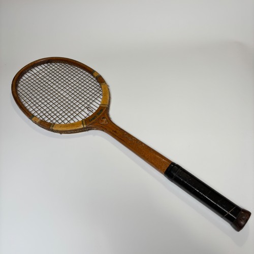 Vintage tennis racket wooden - vintage,