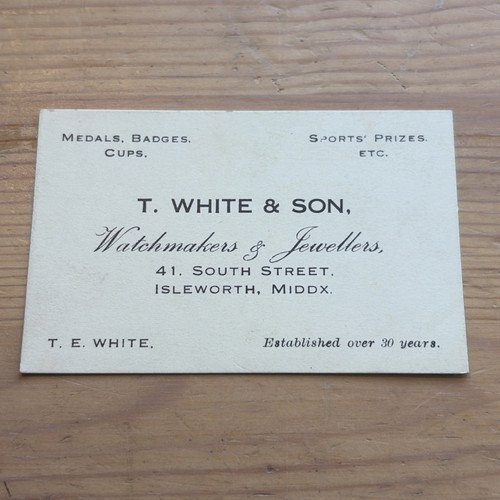 Early 20th business card - early,