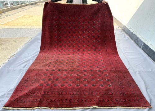 Antique afghan bokhara rug - antique,