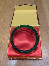 Jade Colour Bangle Bracelet Women Round Green