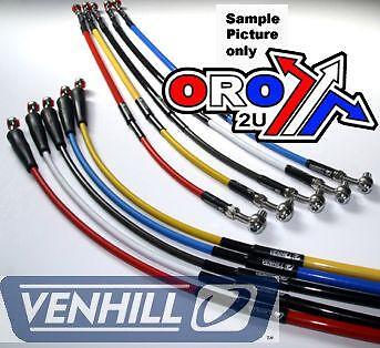 Hose front brake silver - /, blk