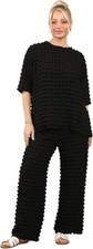 Ladies 2pcs Pop Corn Fabric