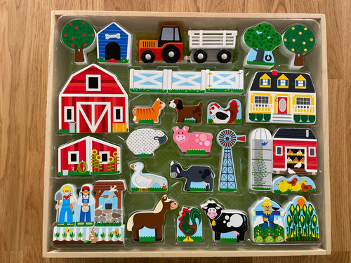 Melissa and doug wooden - and, farm