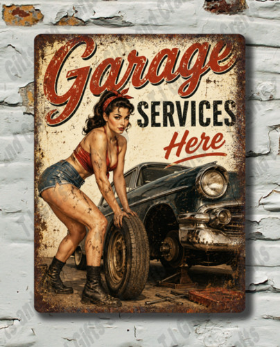 Garage services vintage - garage,