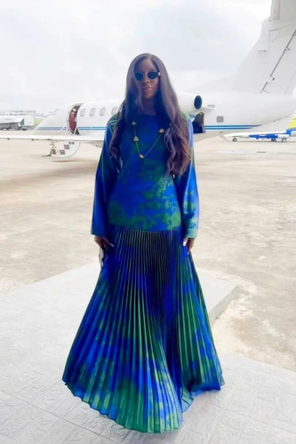 Latest design blue long - long, sleeve