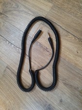  High Quality Compact Instrument  Guitar Lead  Stretches 1m to over 3m VGC 