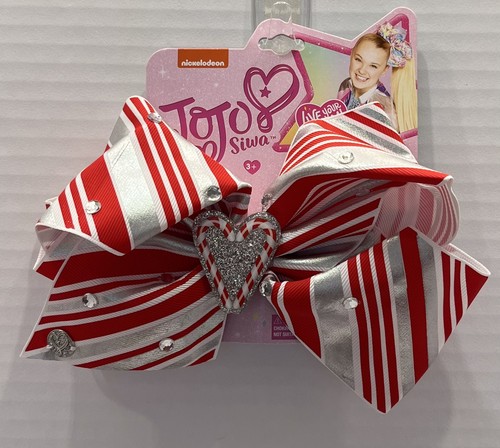 Jojo siwa bow red white - bow,