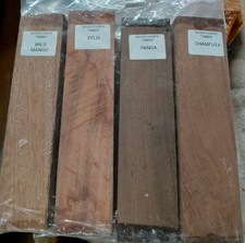 Exotic Wood Turning Pack of 4 squares (9X2X2)