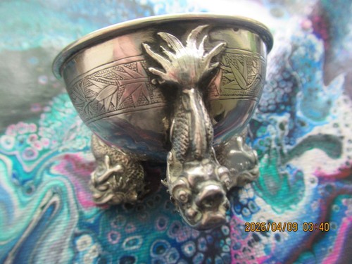 Chinese export silver salt - , by