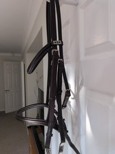 Stubben Split Head Double/ Cavesson Bridle With Reins Havana Cob/ FS