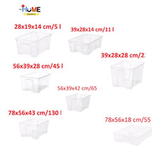 IKEA SAMLA Storage Box Clear