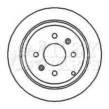 2x Brake Discs Solid For Peugeot 406 2.0 Turbo Key Parts Rear 1618861380 4246L7