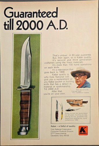 1970 vtg print - -, kabar