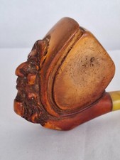 Antique Meershaum Estate Pipe Carved Face