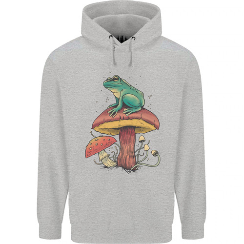 Frog sitting a mushroom - frog,