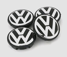 For VW set 4x Volkswagen 56mm Alloy Wheel Centre Cap Golf Polo 1J0601171