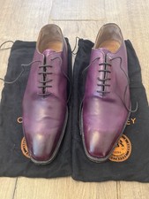 Joseph Cheaney & Sons Berkeley Oxford in Burnished Aubergine Calf Leather Size10