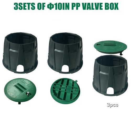 3pcs round valve box - 10",