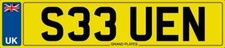 SUE SUSAN NUMBER PLATE S33 UEN SUSIE SUE N CAR REGISTRATION SUZIE ALL FEES PAID