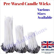 Pre-waxed candle wicks 25mm 70mm 100mm 120mm 150mm 200mm approx,art/craft/candle