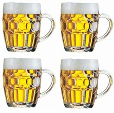 4x LARGE Dimpled Beer Tankard