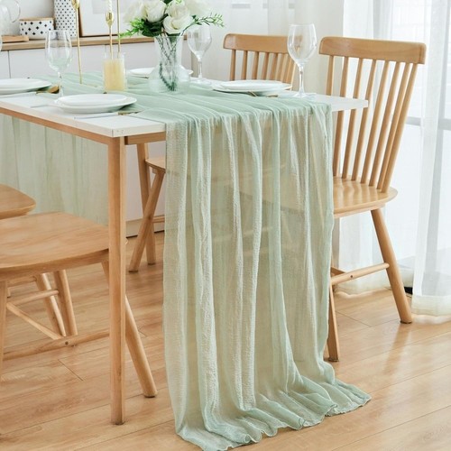 Pleated fabric table runners - fabric,