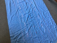 Pale Blue Hand Embroidered