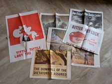 The War Papers ‘Wartime 1940s’ Posters x 6 ~ Replicas, 1980s? D Day 80th Event 