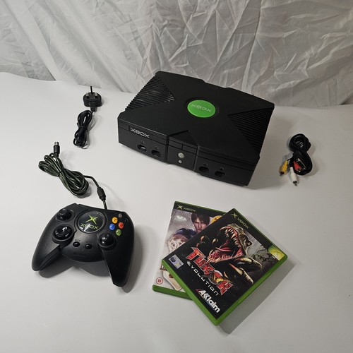 Original xbox console bundle - console,
