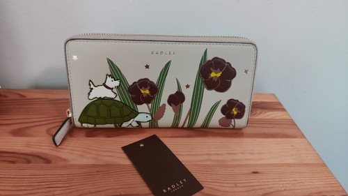 Radley beige leather zip - radley,
