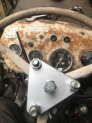David brown steering wheel - brown,