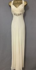 Temperley Diamante Waist Dress Halter Maxi Wedding Gown Occasion Designer 8 36