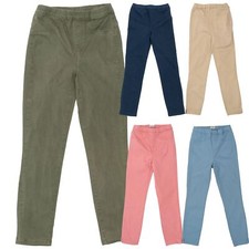 White Stuff Jegging Girls Khaki Navy Blue Natural Stretch Denim Trouser Age 9-10