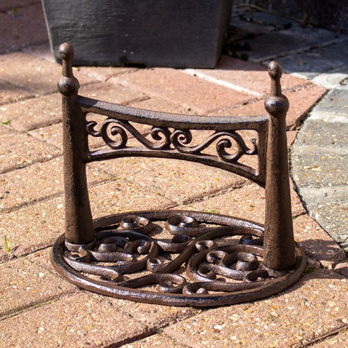 Cast iron ellipse boot scraper - cast,