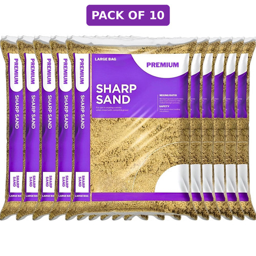 10x sharp sand - sand, bags