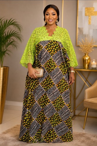 Luxury ankara kaftan dress - kaftan,