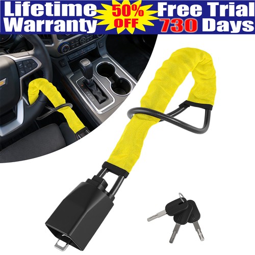 Seat belt lock steering - seat, wheel