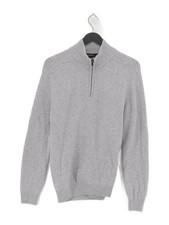 Farhi Men's Jumper L Grey Wool