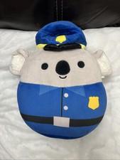 Squishmallow Detective Kirk The Policeman Koala Rare Claire’s Exclusive Plush