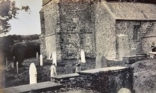 Vintage Photo St Petrock’s Church 10th Century Devon England Graveyard c1920s