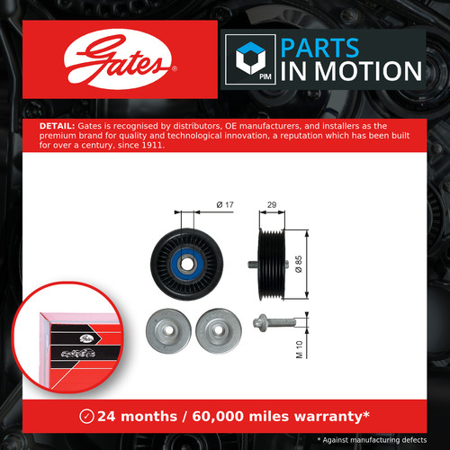 Aux belt idler pulley - belt,