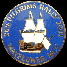 2001 Pilgrims Rally pin badge