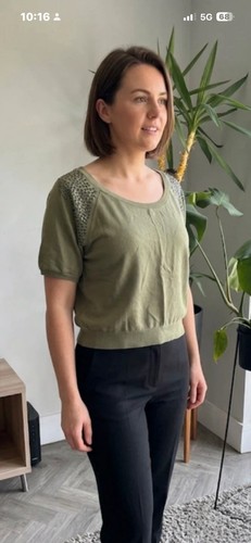 Lipsy sage green wide neck