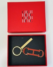 Carolina Herrera Insignia Style Keyring Keychain Bag Charm Pendant with Box