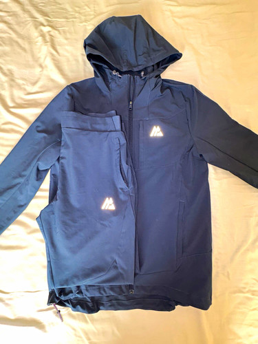 Men navy hooded zip - men's,