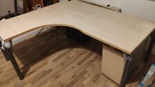 180x160x73cm L Shaped Corner Desk With Drawer Unit